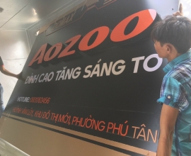 Quy trình sản xuất chữ alu thiết kế dập nổi