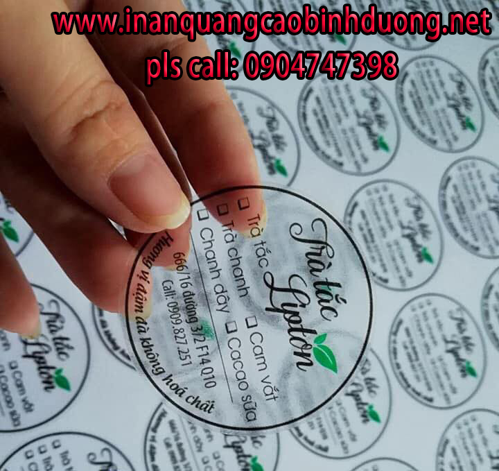 đơn vị in tem trà sữa